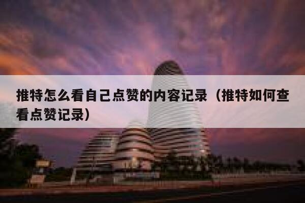 推特怎么看自己点赞的内容记录（推特如何查看点赞记录） 第1张