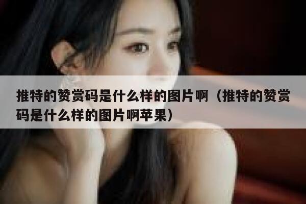 推特的赞赏码是什么样的图片啊（推特的赞赏码是什么样的图片啊苹果） 第1张