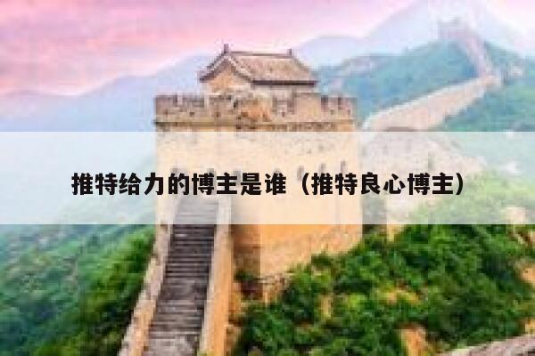 推特给力的博主是谁（推特良心博主） 第1张