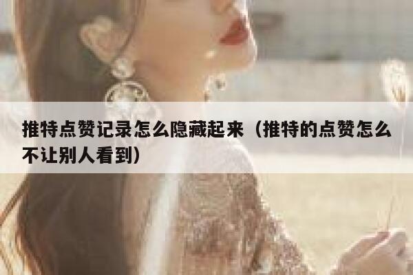 推特点赞记录怎么隐藏起来（推特的点赞怎么不让别人看到） 第1张