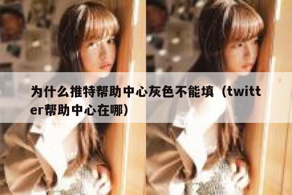 为什么推特帮助中心灰色不能填（twitter帮助中心在哪） 第1张