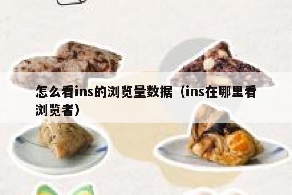 怎么看ins的浏览量数据（ins在哪里看浏览者） 第1张