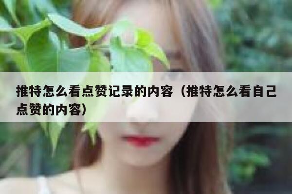 推特怎么看点赞记录的内容（推特怎么看自己点赞的内容） 第1张
