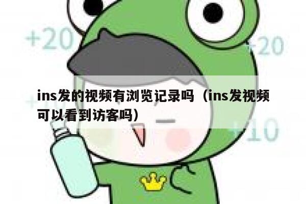 ins发的视频有浏览记录吗（ins发视频可以看到访客吗） 第1张
