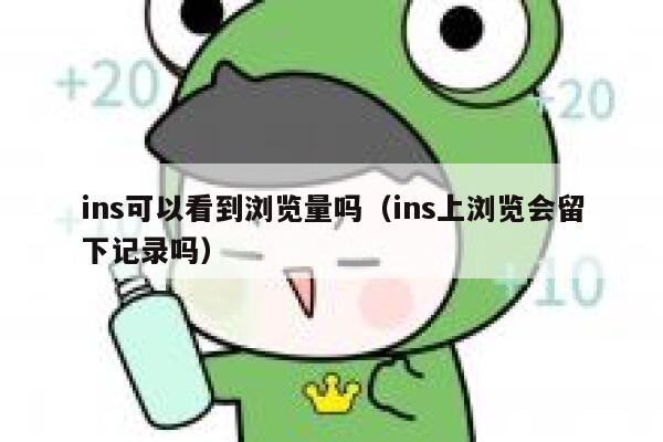 ins可以看到浏览量吗（ins上浏览会留下记录吗） 第1张
