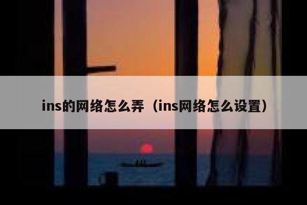 ins的网络怎么弄（ins网络怎么设置） 第1张