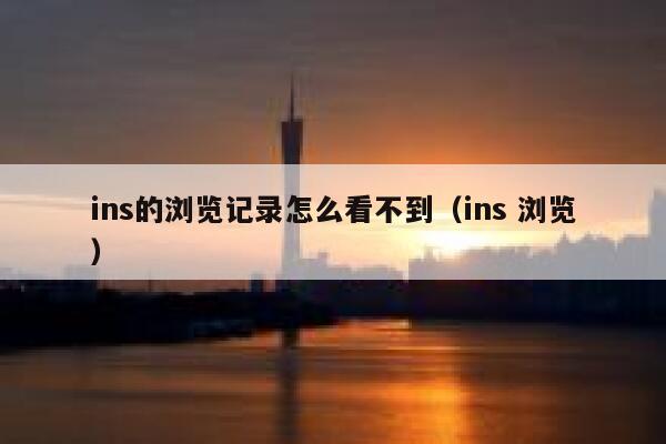 ins的浏览记录怎么看不到（ins 浏览） 第1张