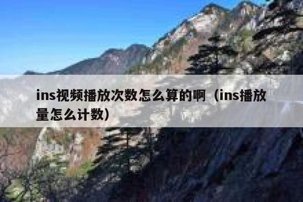 ins视频播放次数怎么算的啊（ins播放量怎么计数） 第1张
