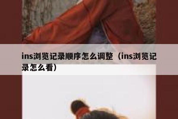 ins浏览记录顺序怎么调整（ins浏览记录怎么看） 第1张