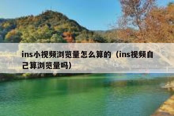 ins小视频浏览量怎么算的（ins视频自己算浏览量吗） 第1张