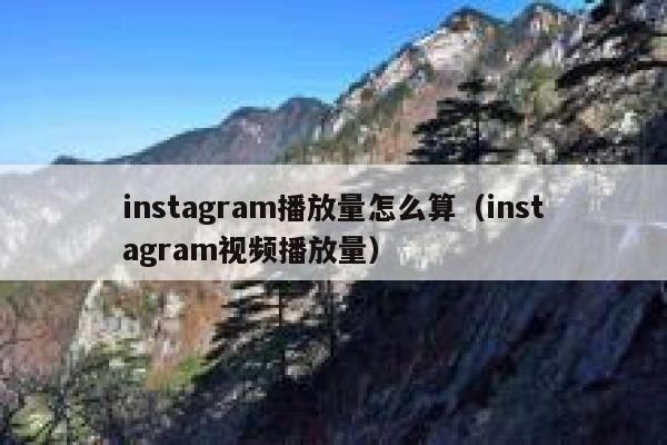 instagram播放量怎么算（instagram视频播放量） 第1张