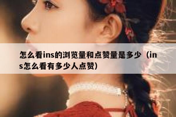 怎么看ins的浏览量和点赞量是多少（ins怎么看有多少人点赞） 第1张