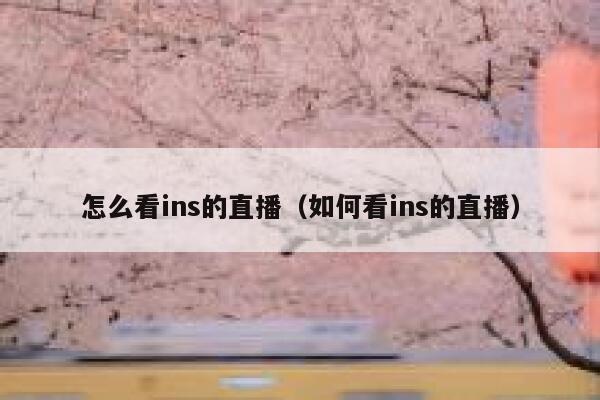 怎么看ins的直播（如何看ins的直播） 第1张
