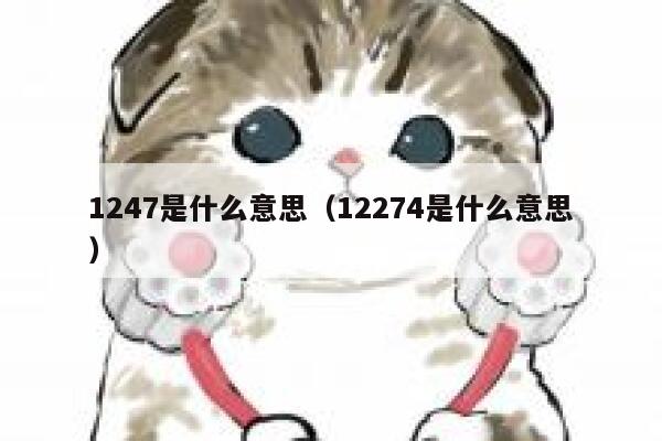 1247是什么意思（12274是什么意思） 第1张
