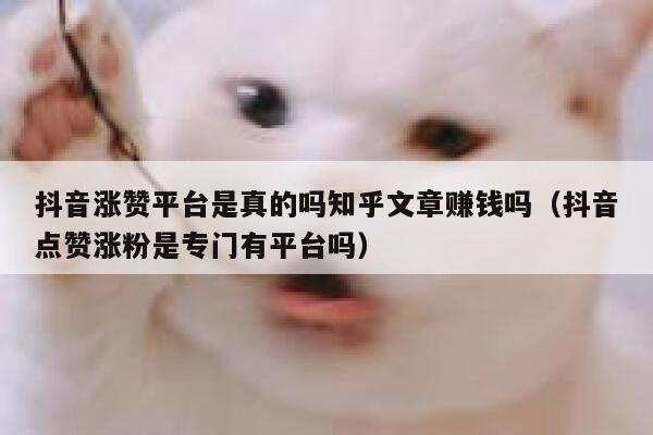 抖音涨赞平台是真的吗知乎文章赚钱吗（抖音点赞涨粉是专门有平台吗） 第1张