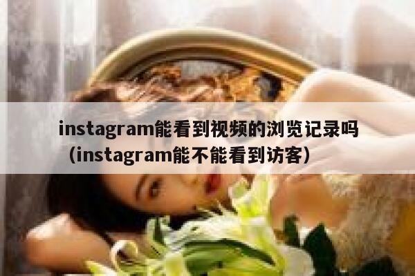 instagram能看到视频的浏览记录吗（instagram能不能看到访客） 第1张