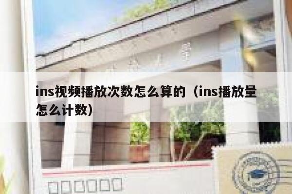 ins视频播放次数怎么算的（ins播放量怎么计数） 第1张