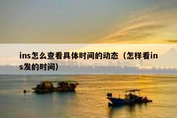 ins怎么查看具体时间的动态（怎样看ins发的时间） 第1张
