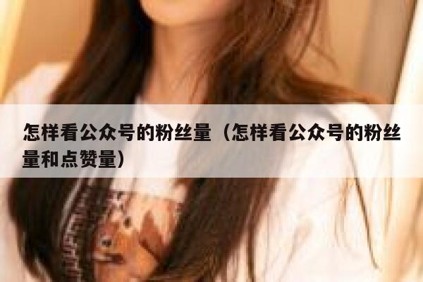 怎样看公众号的粉丝量（怎样看公众号的粉丝量和点赞量） 第1张