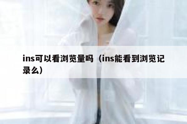 ins可以看浏览量吗（ins能看到浏览记录么） 第1张
