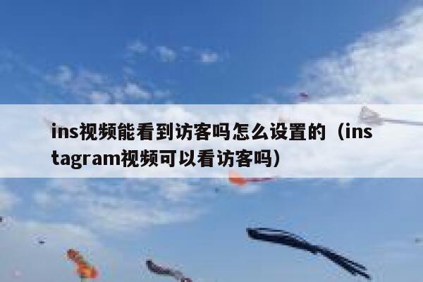 ins视频能看到访客吗怎么设置的（instagram视频可以看访客吗） 第1张