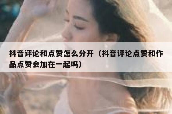 抖音评论和点赞怎么分开（抖音评论点赞和作品点赞会加在一起吗） 第1张