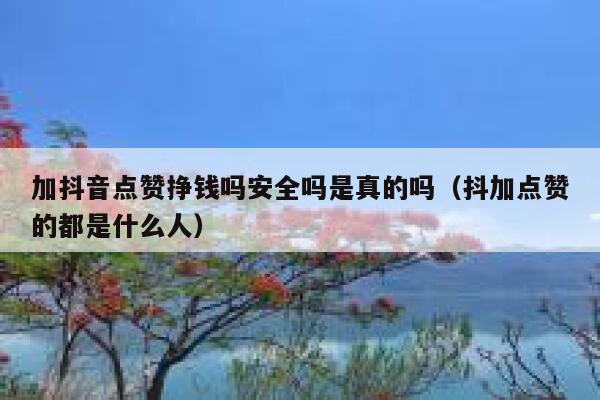 加抖音点赞挣钱吗安全吗是真的吗(抖加点赞的都是什么人) 第1张 加抖音点赞挣钱吗安全吗是真的吗(抖加点赞的都是什么人) 第1张