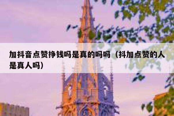 加抖音点赞挣钱吗是真的吗吗（抖加点赞的人是真人吗） 第1张