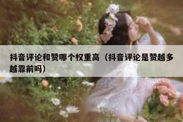 抖音评论和赞哪个权重高(抖音评论是赞越多越靠前吗) 第1张 抖音评论和赞哪个权重高(抖音评论是赞越多越靠前吗) 第1张