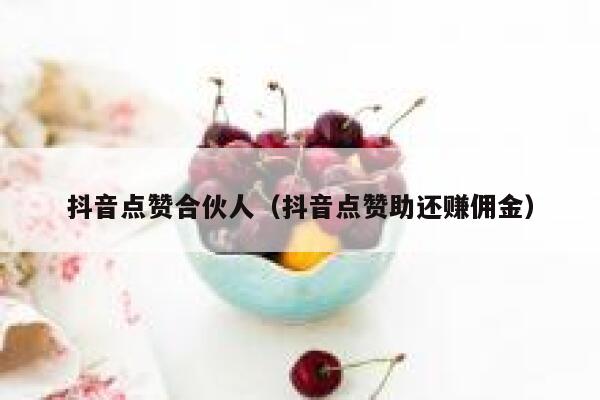 抖音点赞合伙人(抖音点赞助还赚佣金) 第1张 抖音点赞合伙人(抖音点赞助还赚佣金) 第1张