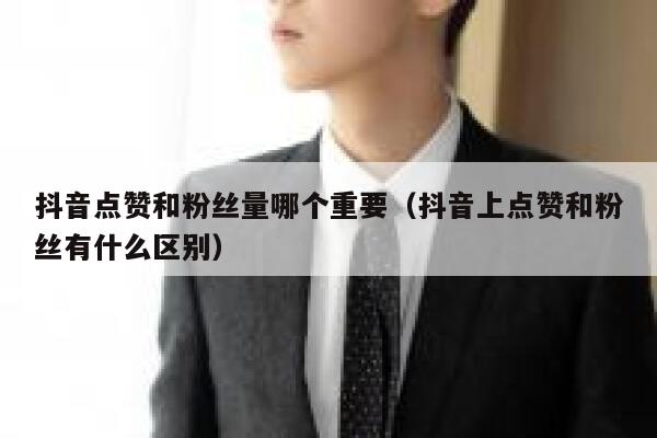 抖音点赞和粉丝量哪个重要(抖音上点赞和粉丝有什么区别) 第1张 抖音点赞和粉丝量哪个重要(抖音上点赞和粉丝有什么区别) 第1张