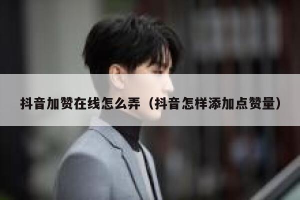 抖音加赞在线怎么弄(抖音怎样添加点赞量) 第1张 抖音加赞在线怎么弄(抖音怎样添加点赞量) 第1张