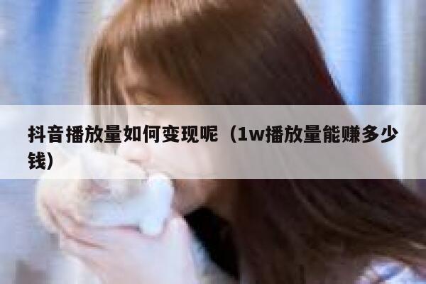 抖音播放量如何变现呢(1w播放量能赚多少钱) 第1张 抖音播放量如何变现呢(1w播放量能赚多少钱) 第1张