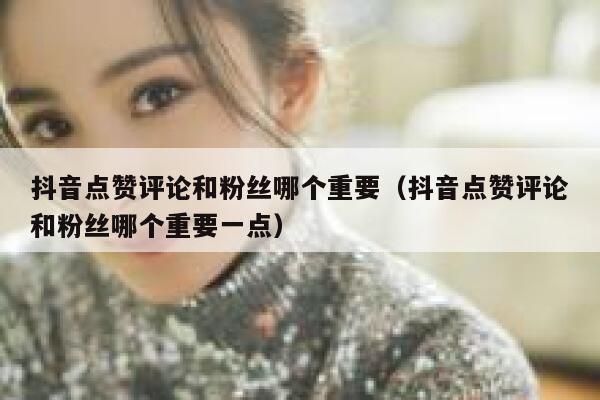 抖音点赞评论和粉丝哪个重要(抖音点赞评论和粉丝哪个重要一点) 第1张 抖音点赞评论和粉丝哪个重要(抖音点赞评论和粉丝哪个重要一点) 第1张