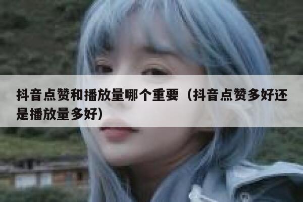 抖音点赞和播放量哪个重要(抖音点赞多好还是播放量多好) 第1张 抖音点赞和播放量哪个重要(抖音点赞多好还是播放量多好) 第1张