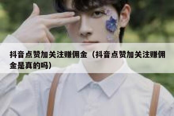 抖音点赞加关注赚佣金（抖音点赞加关注赚佣金是真的吗） 第1张