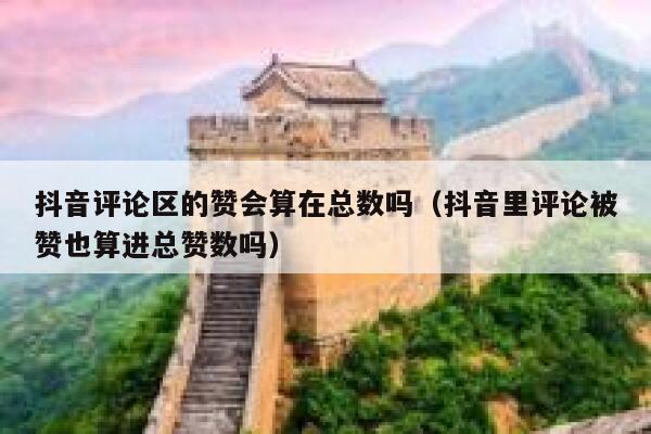 抖音评论区的赞会算在总数吗（抖音里评论被赞也算进总赞数吗） 第1张