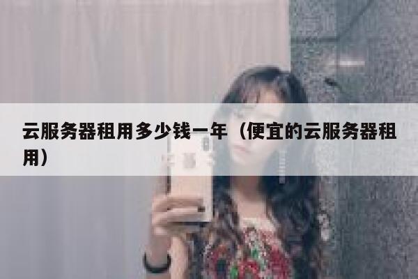 云服务器租用多少钱一年（便宜的云服务器租用） 第1张