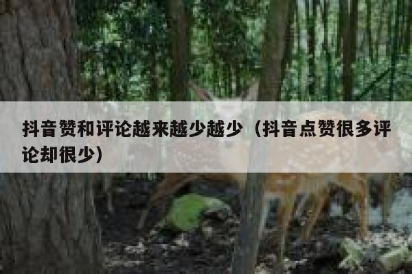 抖音赞和评论越来越少越少（抖音点赞很多评论却很少） 第1张