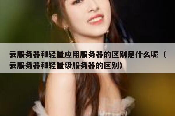 云服务器和轻量应用服务器的区别是什么呢（云服务器和轻量级服务器的区别） 第1张