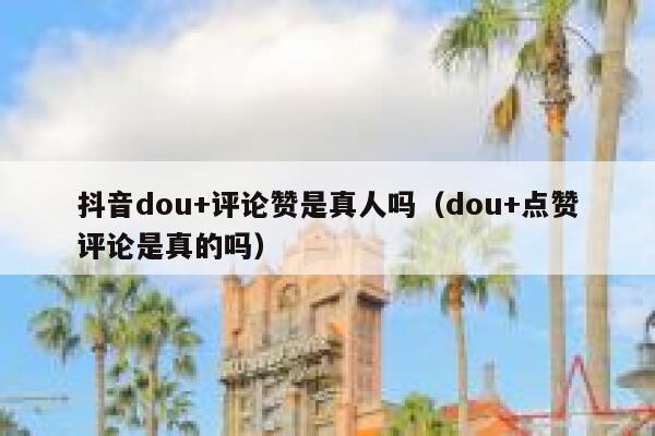 抖音dou+评论赞是真人吗（dou+点赞评论是真的吗） 第1张