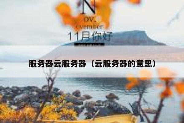 服务器云服务器（云服务器的意思） 第1张
