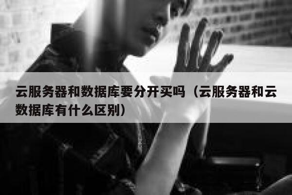 云服务器和数据库要分开买吗（云服务器和云数据库有什么区别） 第1张