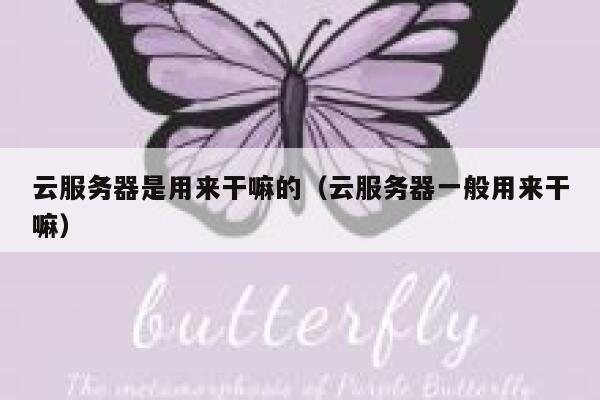 云服务器是用来干嘛的(云服务器一般用来干嘛) 第1张 云服务器是用来干嘛的(云服务器一般用来干嘛) 第1张