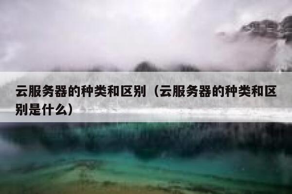 云服务器的种类和区别（云服务器的种类和区别是什么） 第1张