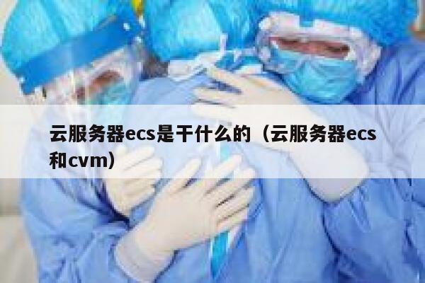 云服务器ecs是干什么的（云服务器ecs和cvm） 第1张