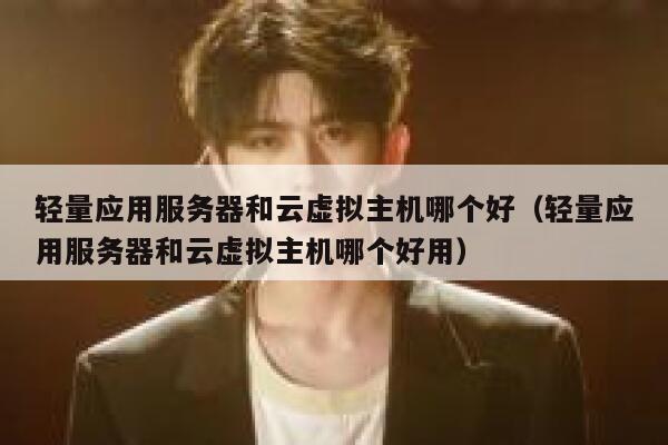 轻量应用服务器和云虚拟主机哪个好（轻量应用服务器和云虚拟主机哪个好用） 第1张