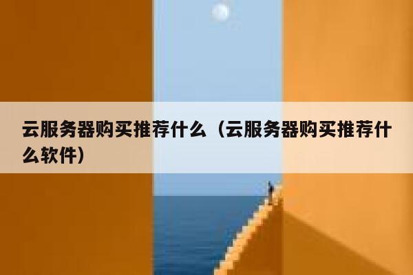 云服务器购买推荐什么（云服务器购买推荐什么软件） 第1张