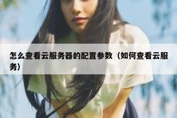怎么查看云服务器的配置参数(如何查看云服务) 第1张 怎么查看云服务器的配置参数(如何查看云服务) 第1张