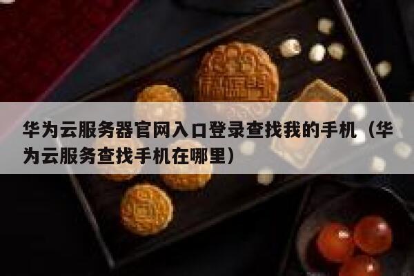 华为云服务器官网入口登录查找我的手机（华为云服务查找手机在哪里） 第1张